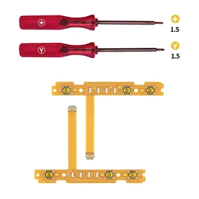 Immagine di Mcbazel SL/SR Sync Button Flex Cable Kit Cavo a Nastro di Ricambio Con set Cacciaviti Tri Wing per NS Switch/Switch OLED Joy