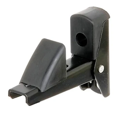 Immagine di Alberts 307752 Ferma persiane e porte, a chiusura automatica, alluminio, verniciato nero, distanza fermo piastra 15 50 mm