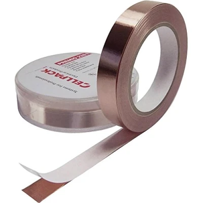 Immagine di Cellpack 223578 Nastro adesivo in Rame Premio 2281 (L x L) 33 m 9 mm 1 pz.