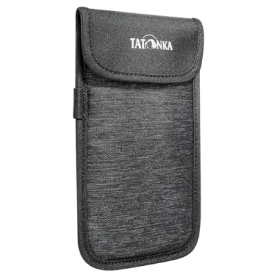 Immagine di Tatonka Custodia per smartphone XXL (16,5 x 8,5 cm), imbottita, con chiusura in velcro, dimensioni interne: 16,5 cm, colore: nero