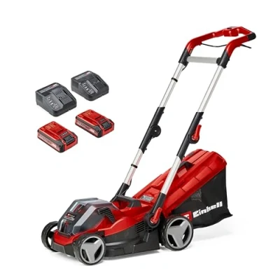 Immagine di Einhell RASARRO 36/34 (2x3,0Ah) Power X Change a batteria Tagliaerba manico regolabile in altezza ripiegabile, incl. seconda batteria, caricatore, con