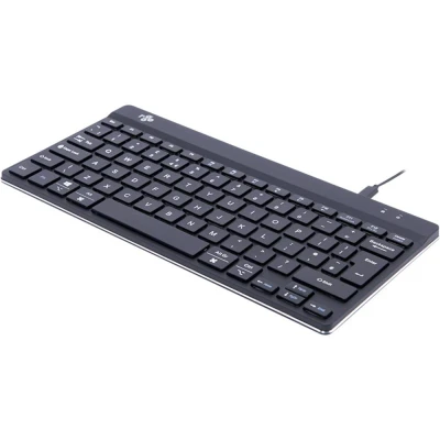 Immagine di R GO Tools Compact Break (RGOCOUKWDBL) Cablato Tastiera Inglese UK, QWERTY, Windows® Nero Ergonomico