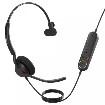 Immagine di Jabra Engage 40 Telefono Cuffie Over Ear via cavo, Bluetooth Mono Nero Riduzione del rumore microfono regolazione volume