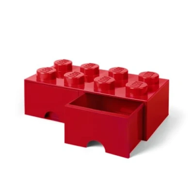 Immagine di LEGO® Storage Box with Drawers Red 50x25x18 cm