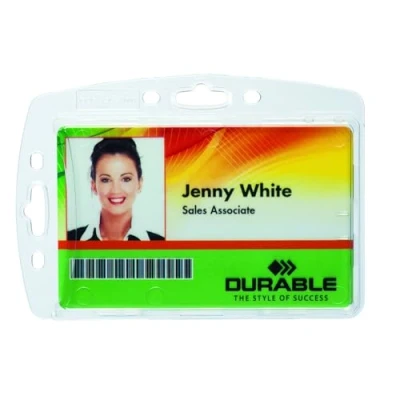 Immagine di Durable 890519 Portabadge combinabile con clip, nastro, catena, Jojo 10 pz.