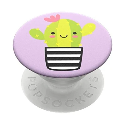 Immagine di PopSockets PopGrip Supporto e Impugnatura per Telefoni Cellulari Tablet con un Top Intercambiabile Cactus Pal