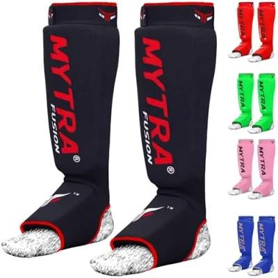 Immagine di Mytra Fusion Shin Instep Kick Boxing Training Pads, Karate Pads