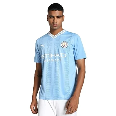 Immagine di Puma Manchester CITY HOME Replica Squadra, Uomo, Taglia: Medium, Team light blue/white