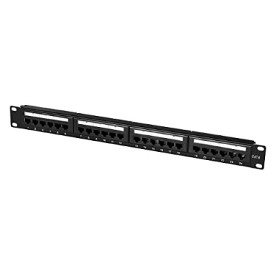 Immagine di LogiLink Pannello patch professionale PrimeLine Cat.6 (250 MHz), campo di distribuzione, 19&quot;, UTP (non schermato) 24 porte (RJ45) EconLine