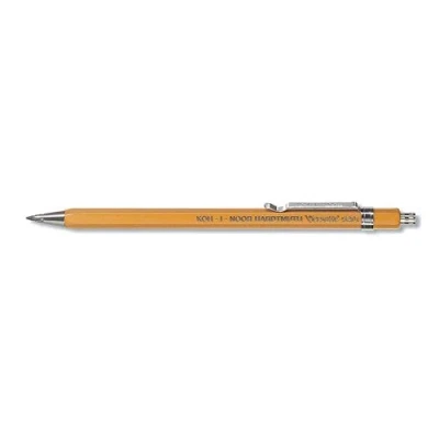 Immagine di Koh I Noor VERSATIL 5201 Matite a pressione in metallo con temperamatite, spessore mina 2 mm, colore: Giallo