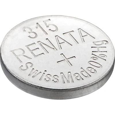 Immagine di RENATA Set di 5 batterie a bottone in argento ossido 315/SR716 SW 0% mercurio 1,55V