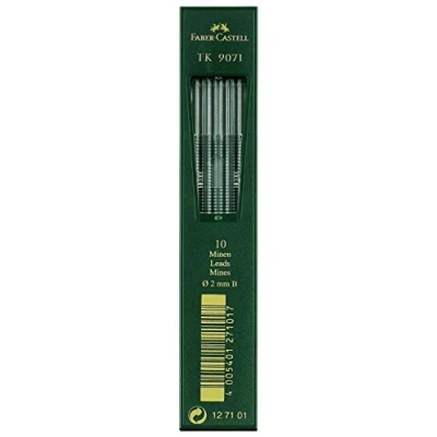 Immagine di Faber Castell 127101 10 Mine TK 9071, spessore mina 2 mm, durezza B