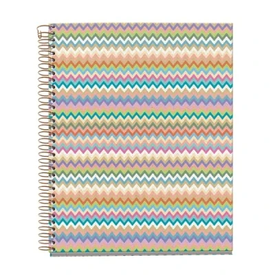 Immagine di Miquelrius Quaderno A5 (148 x 210 mm), Righe orizzontali 7 mm, 120 Fogli da 70 g/m², Copertina in cartone, 4 strisce colorate, Spirale, Collezione Feeling Mallorca, Zigzag