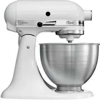 Immagine di KitchenAid Planetaria Con Testa Reclinabile 4,3 L Classic 5k45ss White
