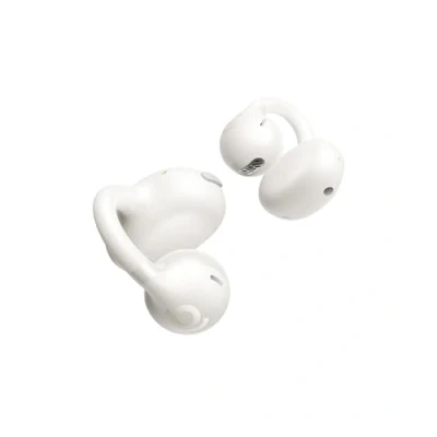 Immagine di Baseus BC1 Auricolari a Orecchio Aperto, Clip per Orecchie, Suono Straordinario, Basso Adattivo, Bluetooth 6.0, Riduzione Rumore in Chiamata, IP55, 38H di Autonomia, Leggeri Bianco Soffice