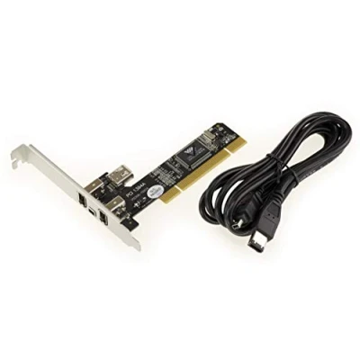 Immagine di KALEA INFORMATIQUE Scheda controller PCI a 3+1 porte per FireWire 400 IEEE1394a Con chipset VIA. cavo ILink schermato da 1,5 M