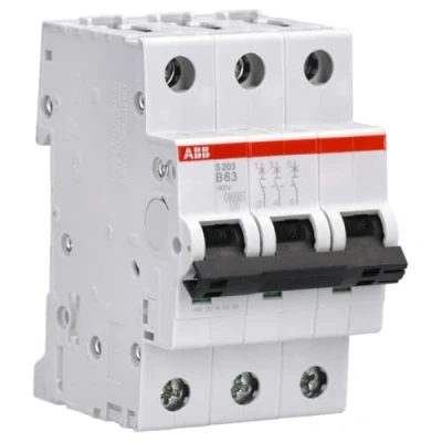 Immagine di ABB S203 B63 INTERRUTTORE AUTOMATICO 6KA 3P