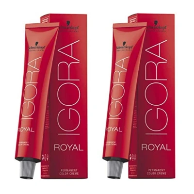 Immagine di Schwarzkopf IGORA Royal 7 57 Biondo medio oro, rame, 60 ml, confezione da 2 (2 x ml)