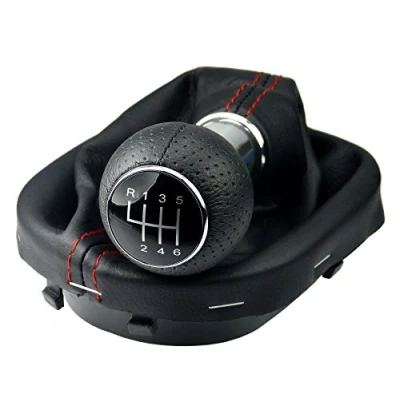 Immagine di L &amp; P Car Design L&amp;P A263 7 Pomello e Cuff Telaio con 6 Marce Come Plug Play Parte di Ricambio per 1t0711113 2K0711113