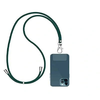Immagine di OLi Cordoncino universale per tutte le custodie del cellulare, con cordino nero, compatibile Apple iPhone Samsung Galaxy, Redmi, Xiaomi, Huawei