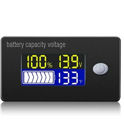 Immagine di Fasizi Indicatore della capacità Batteria Display a 12V LCD Voltmetro Tester del misuratore di Temperatura per Li Ion Lifepo4 Piombo Acido