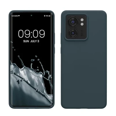Immagine di kwmobile Cover per Motorola Edge 40 Custodia Back Case Smartphone in Silicone TPU Protezione Gommata ardesia scuro