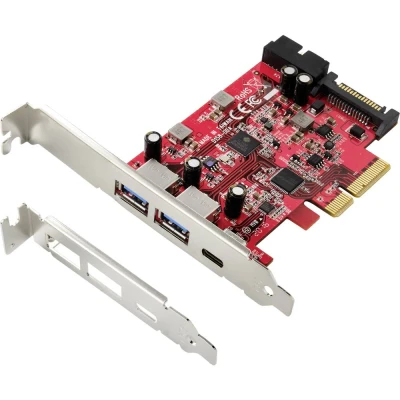 Immagine di Renkforce 1+4 Porte Scheda controller USB 3.1 3.2 Gen 2 (USB 3.1) PCIe x4