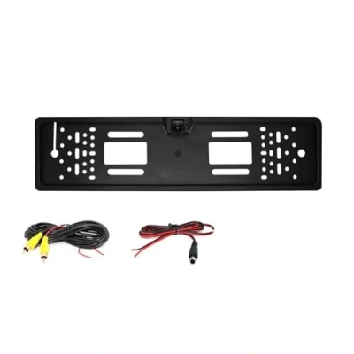 Immagine di Telecamera Retromarcia Parcheggio Backup Europeo Numero Auto Telaio Targa Fisheye Visione Notturna Automatica Videocamera Posteriore(170 Fishe