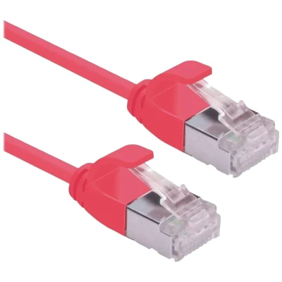 Immagine di Roline 21.15.3316 RJ45 cavo di rete, patch CAT 6A U/UTP 3.00 m Rosso (chiaro) non schermato, Privo alogeni, Ritardante fiamma 1 pz.