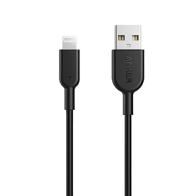 Immagine di Anker cavo di ricarica per iPhone Powerline II, 0,9 m, Lightning, 14/13/12/11/X/XS/XR/SE, 8 Plus, 7/6 e altri (nero)