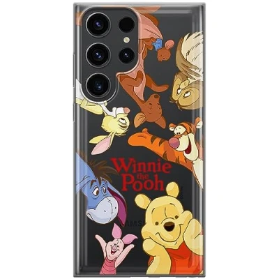 Immagine di ERT GROUP custodia per cellulare Samsung S23 ULTRA originale e con licenza ufficiale Disney, modello Winnie the Pooh &amp; Friends 046 adattato alla forma dello smartphone, parzialmente trasparente
