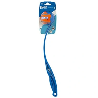 Immagine di Chuckit! Lanciatore di palline da tiro per cani sportivo con pallina tennis media, 46 cm