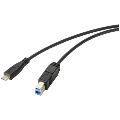 Immagine di Renkforce Cavo USB 3.2 Gen1 Spina C®, B 1.80 m Nero Schermatura totale RF 5720408