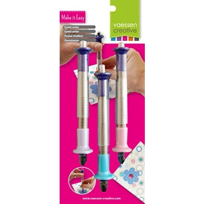 Immagine di Vaessen Creative Occhielli, Plastica Lega di Acciaio, Multicolore, 13x2x2 cm
