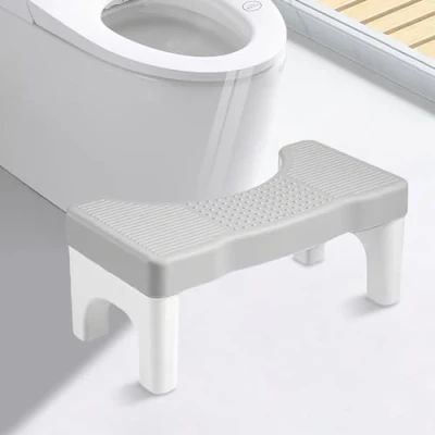 Immagine di MEYAGOT Sgabello Per WC,40x21x17cm Poggiapiedi Adulti WC,Sgabello Fisiologico Bagno Bagno,Adulti,Stitichezza,Anziani, Aiutare Ad Alleviare La Stitichezza In