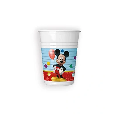 Immagine di Procos 93558 Bicchieri Mickey Mouse Clubhouse, Multicolore, 8 Unità (Confezione da 1), 93558P