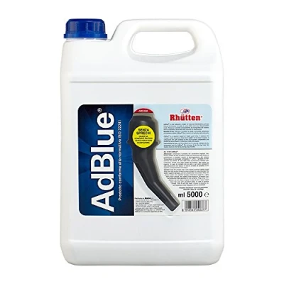 Immagine di Rhütten, AdBlue per Motori Diesel, Additivo di Sintesi a Base Urea, Preserva l&#039;Andamento dei componenti del SCR, Blocca l&#039;Accumulo delle Impurità nel Catalizzatore, Dotato Tappo Versatore, 5L