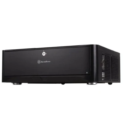 Immagine di SilverStone SST GD06B Cabinet Grandia HTPC formato mATX , High Airflow Performance, nero