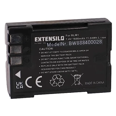 Immagine di EXTENSILO batteria sostituisce Olympus PS BLM1 per fotocamera digitale DSLR (1600mAh, 7,4V, Li Ion)