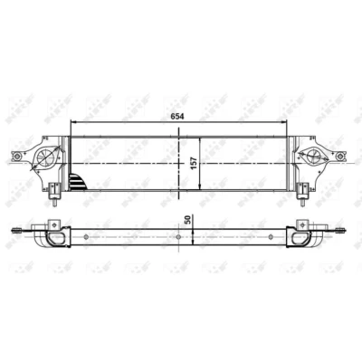Immagine di NRF 30513 Intercooler NISSAN: Qashqai / Qashqai+2 I