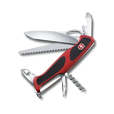 Immagine di Victorinox, Ranger 79 M Grip, Coltello Svizzero, Originale, Multiuso, Campeggio, 12 Funzioni, Lama, grande, Apriscatole, Bloccabile, Lama a una mano
