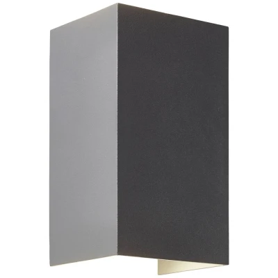 Immagine di Brilliant Hilly G90962A63 Lampada da parete per esterni a LED (monocolore) Lampadina non sostituibile 8 W Grigio