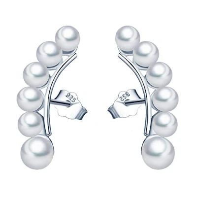 Immagine di MICGIGI Orecchini da donna in argento Sterling 925 con perle 3 5 mm