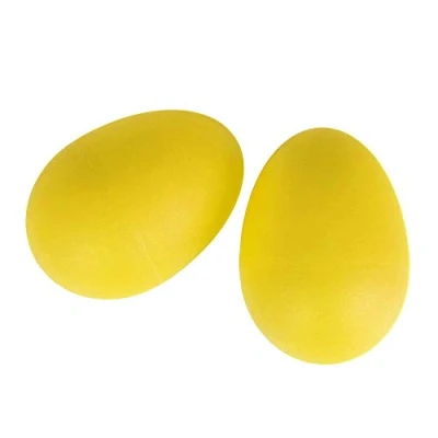 Immagine di A Star 2 pz/paio agitatori per uova in plastica giallo maracas ritmiche