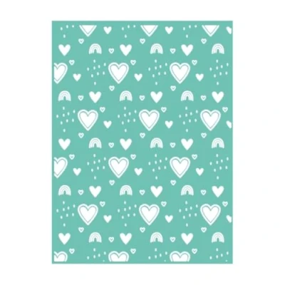 Immagine di Craftelier Cartella Embossing Hearts and Rainbows Texture Cuori e Arcobaleno per Scrapbooking Artigianato Compatibile con Sizzix Big Shot, Shot Plus, Revolution 15 x 20 cm