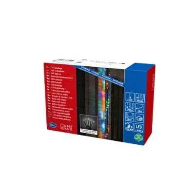 Immagine di Konstsmide 3812 500 Micro catena luminosa esterno rete elettrica Numero di lampadine 120 LED (monocolore) RGB Lunghezza illuminata: 19.04 m smerigliata