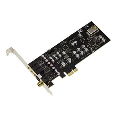 Immagine di KALEA INFORMATIQUE Scheda audio HIFI HD 7.1 24 bit 192KHz 100db su slot PCIe con chipset Cmedia OXYGEN CM8828 / CM9882A ALTO e BASSO PROFILO