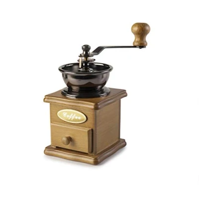 Immagine di IBILI Macina caffè regolabile, legno e acciaio, marrone chiaro, retrò
