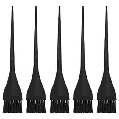 Immagine di LURROSE 5 pezzi Professionali Spazzole per Tinture Capelli,morbidi Spazzola Tinta con manico largo parrucchieri salone e parrucchiere colore