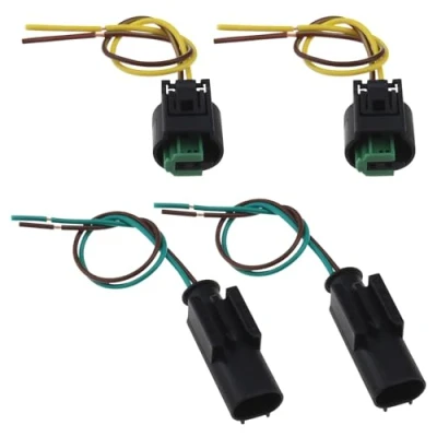 Immagine di VGOL Set di 2 accessori riparazione per cablaggio della spina del sensore temperatura dell&#039;aria esterna automobilistica compatibile con BMW 1 967644 968405